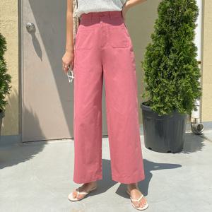 [시크릿라벨] 코튼아웃포켓와이드팬츠