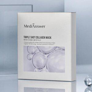 메디앤서 트리플 샷 콜라겐 500Da 고농축 겔마스크 8매 글루타티온 PDRN 히알루론산 탄