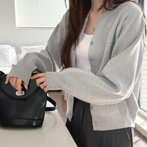 [제작/빅사이즈]이블렛 루티아 베이직 펜던트 니트 가디건 제이스타일