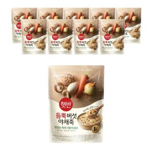 CJ 햇반 듬뿍 버섯야채죽 420g, 10개