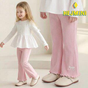 [헤이미니] 미니리본골지부츠컷레깅스팬츠