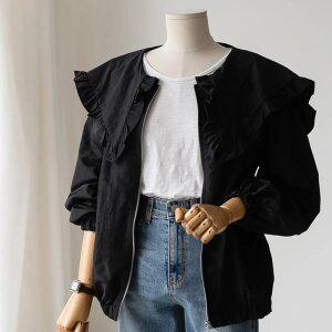 (안나앤플러스) 세일러 프릴 카라 점퍼[자켓CGY7] 빅사이즈