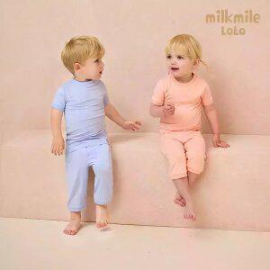 [밀크마일로로] 로로반팔내의상하세트