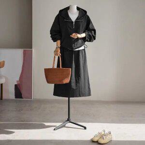 (안나앤플러스) 바스락 반집업 스커트 세트[세트ED211] 빅사이즈