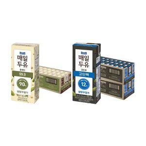 매일두유 99.9 190ml, 24개 + 검은콩 고단백 190ml, 24개