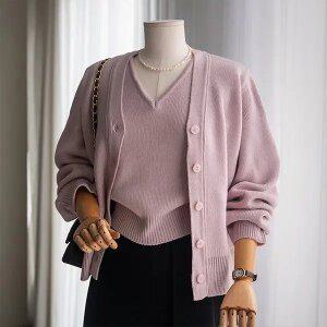 (안나앤모드) momode 베스트 + 가디건 세트[세트ECX43]