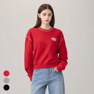 에버라스트 여성 맨투맨 미니쭈리 티셔츠 크롭 긴팔티