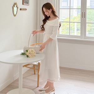 [제작/빅사이즈]이블렛 케므아 오프숄더 오간자 롱원피스 제이스타일