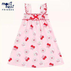 [몰리멜리프렌즈] 하트체리원피스파자마