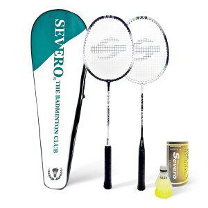 세베로 배드민턴 라켓 BNW100+셔틀콕2P 세트 입문용 초보자 방과후용