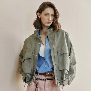 [MAXZA] 아웃포켓 하이넥 아노락 야상 점퍼