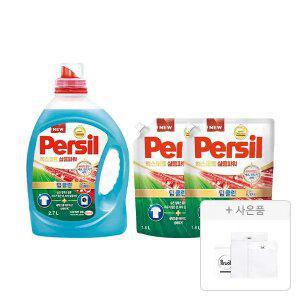 퍼실 엑스퍼트 삶음파워 2.7L, 1개 + 리필 1.8L, 2개 + 증정(세탁망 2종(M,L), 1개)