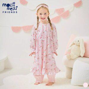 [몰리멜리프렌즈] 쁘띠달링파자마원피스