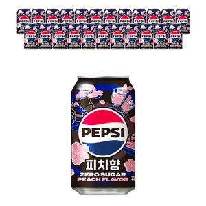 펩시콜라 제로슈거 피치향 355ml, 24입, 1개
