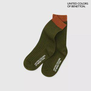 베네통 어드벤처 키즈 크루삭스 다크카키 K 1팩 BTDABCRK-DK1