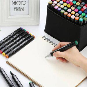 듀얼 헤드 유성 마커펜 세트 168색 학교 미술 스케치 디자인 드로잉