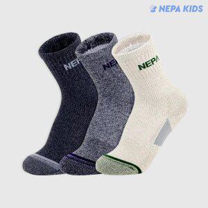 네파 키즈보이 몽피나클 쿠션 크루삭스 혼합 K 3팩 NPCBCCRK-WB3