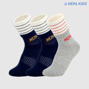 네파 키즈 레이어링 크루삭스 혼합A K 3팩 NPDLRCRK-WB/A3