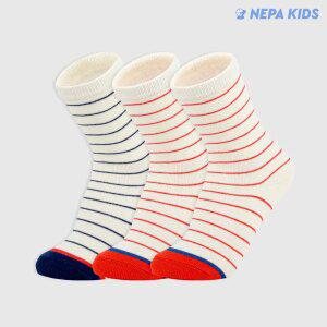 네파 키즈 디에드르 스트라입 크루삭스 혼합B K 3팩 NPDDDCRK-WB/B3