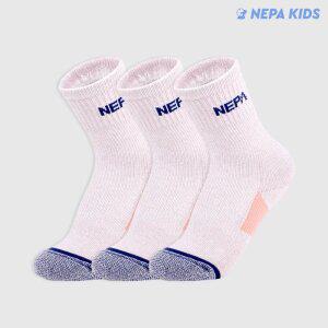 네파 키즈걸 몽피나클 쿠션 크루삭스 핑크 K 3팩 NPCGCCRK-PK3