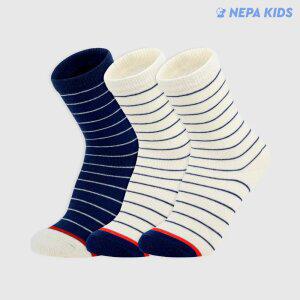 네파 키즈 디에드르 스트라입 크루삭스 혼합A K 3팩 NPDDDCRK-WB/A3