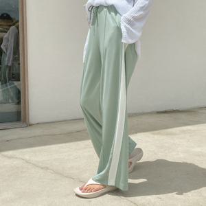 [시크릿라벨] 배색밴딩와이드트레이닝팬츠