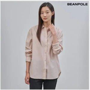 [빈폴레이디스] 폴리 혼방 롱 셔츠 - 살몬핑크 (BF4764C049)