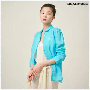 [빈폴레이디스] [Essential] 리넨 솔리드 레귤러핏 셔츠 - 스카이블루 (BF5364E01Q)