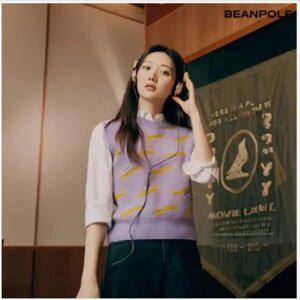 [빈폴레이디스] [Print Bakery] 울 치타 올오버 베스트 - 라벤더 (BF495UK01T)