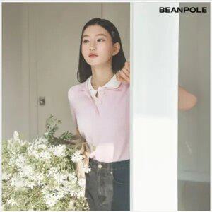 [빈폴레이디스] [B. my] 피케 조직 T칼라 니트 - 라이트핑크 (BF5451N02Y)