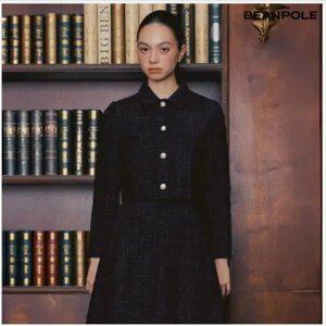 [빈폴레이디스] [B. my] 트위드 크롭 재킷 - 블랙 (BF4X11N125)