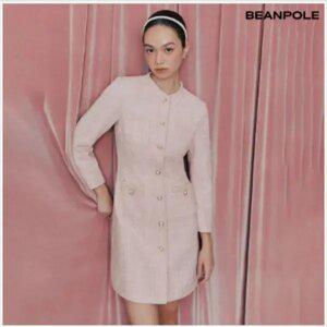 [빈폴레이디스] [B. my] 트위드 미니 원피스 - 베이비핑크 (BF4X71N01Y)