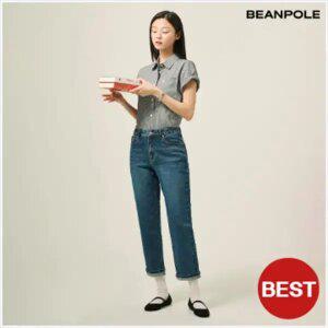 [빈폴레이디스] [Essential] 배기핏 데님 팬츠 - 블루 (BF5321E02P)