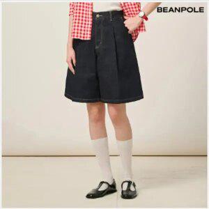 [빈폴레이디스] 생지 데님 쇼트 팬츠 - 네이비 (BF5325C02R)