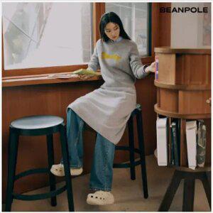 [빈폴레이디스] [Print Bakery] 울 혼방 A라인 니트 스커트 - 그레이 (BF495UK023)