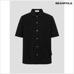 [빈폴] 강연밀라노 반소매 오픈형 티셔츠 블랙 (BC5342O245)