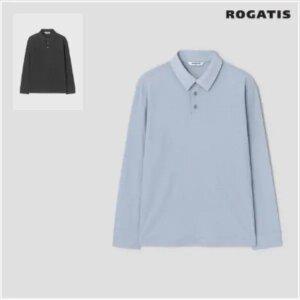 [로가디스] 코튼 혼방 크리즈 칼라넥 티셔츠(2종 택1)