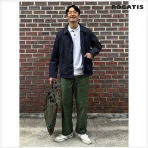 [로가디스] [SMART SETUP] 로데님 프렌치 워크 재킷 네이비