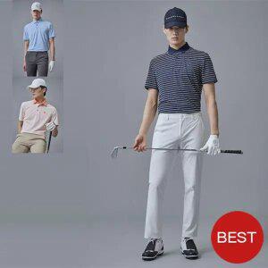 [빈폴골프] 남성 냉감 잔스트라이프 반팔 티셔츠 3종 택1(0001111223)