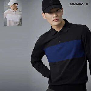 [빈폴골프] 남성 경량 컬러블럭 니트 칼라 풀오버 2종 택1(0001111225)