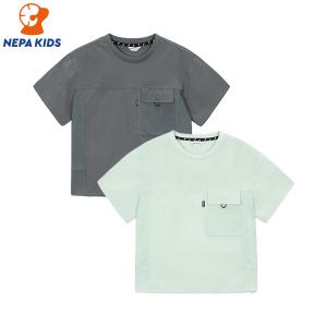 NEPA KIDS 네파키즈 공용 테시트 우븐 티셔츠 KKD5318