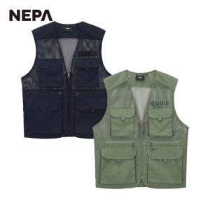 네파 공용 메쉬 유틸리티 브이넥 베스트 7KD1462