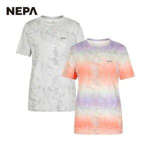 네파 여성 트레일 옴브레 반팔 라운드 티셔츠 7J45322
