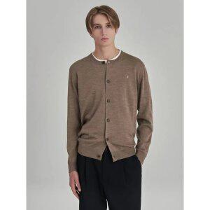 [로가디스] 울 혼방 레귤러 핏 라운드 가디건  베이지 (RY575AP14A)