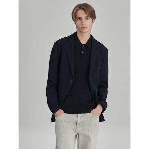 [로가디스] 간절기 울 써커 솔리드라이크 재킷  네이비 (RY5711P02R)