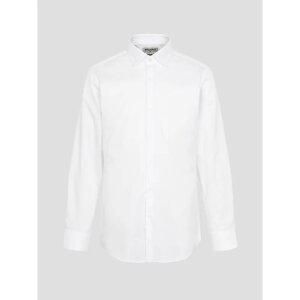 [로가디스] 코튼 혼방 스트레치 트윌 솔리드 슬림핏 셔츠  화이트 (MA5764RS31)