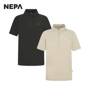 네파 공용 아이스 테크쉘 반팔 집업 티셔츠 7JD5401