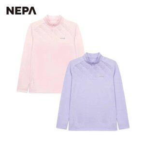 네파 여성 기하학 패턴 긴팔 집업티셔츠 7K45406