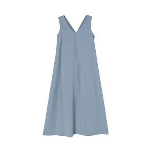 브이넥 민소매 백포인트 원피스 AQ2WO461