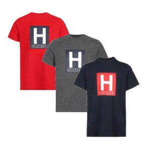 타미힐피거 반팔티 로고 그래픽 남녀공용 H티셔츠